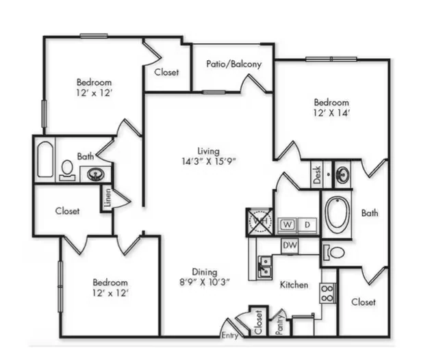 The Canterbury 7203 floor plan
